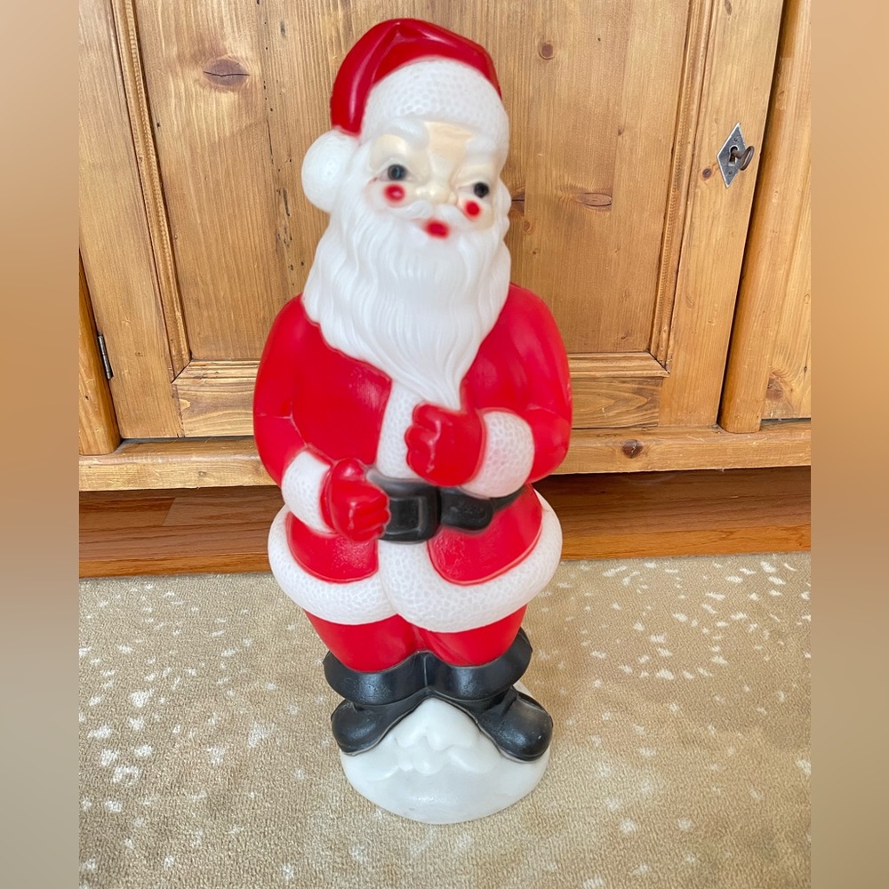 Vintage Carolina Enterprises Blow Mold Santa